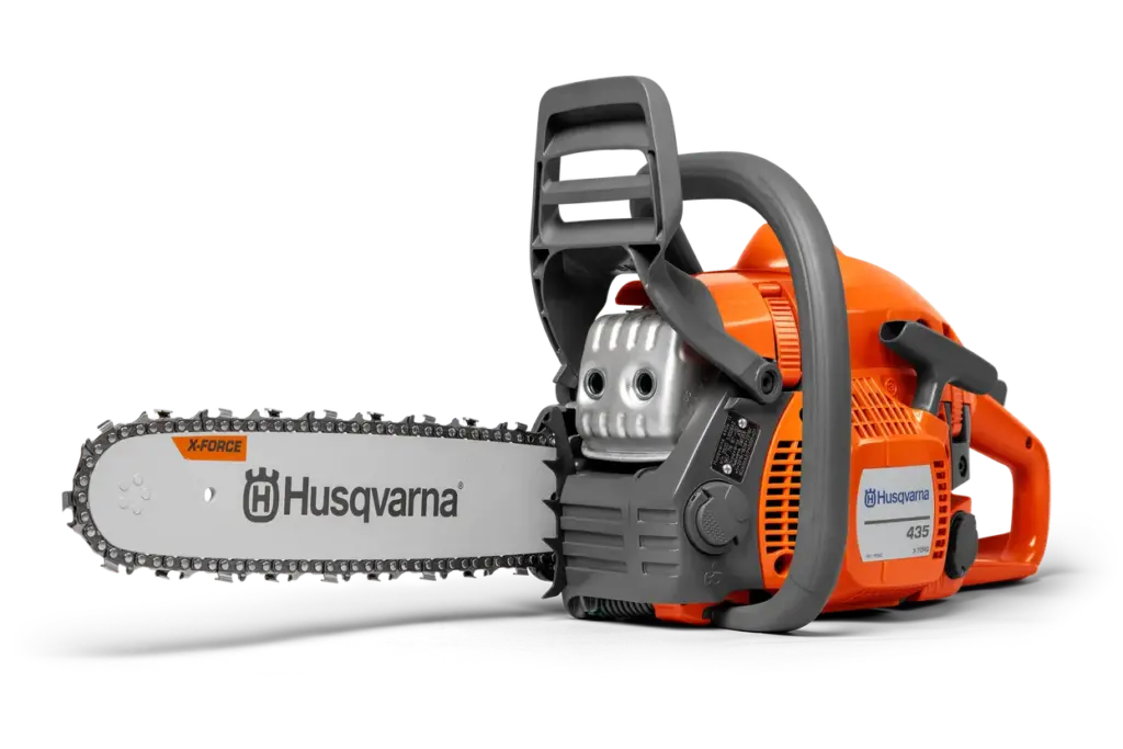 Tronçonneuse thermique HUSQVARNA 435 40 cc X-Torq LowVib Air Injection frein inertie guide 38 cm