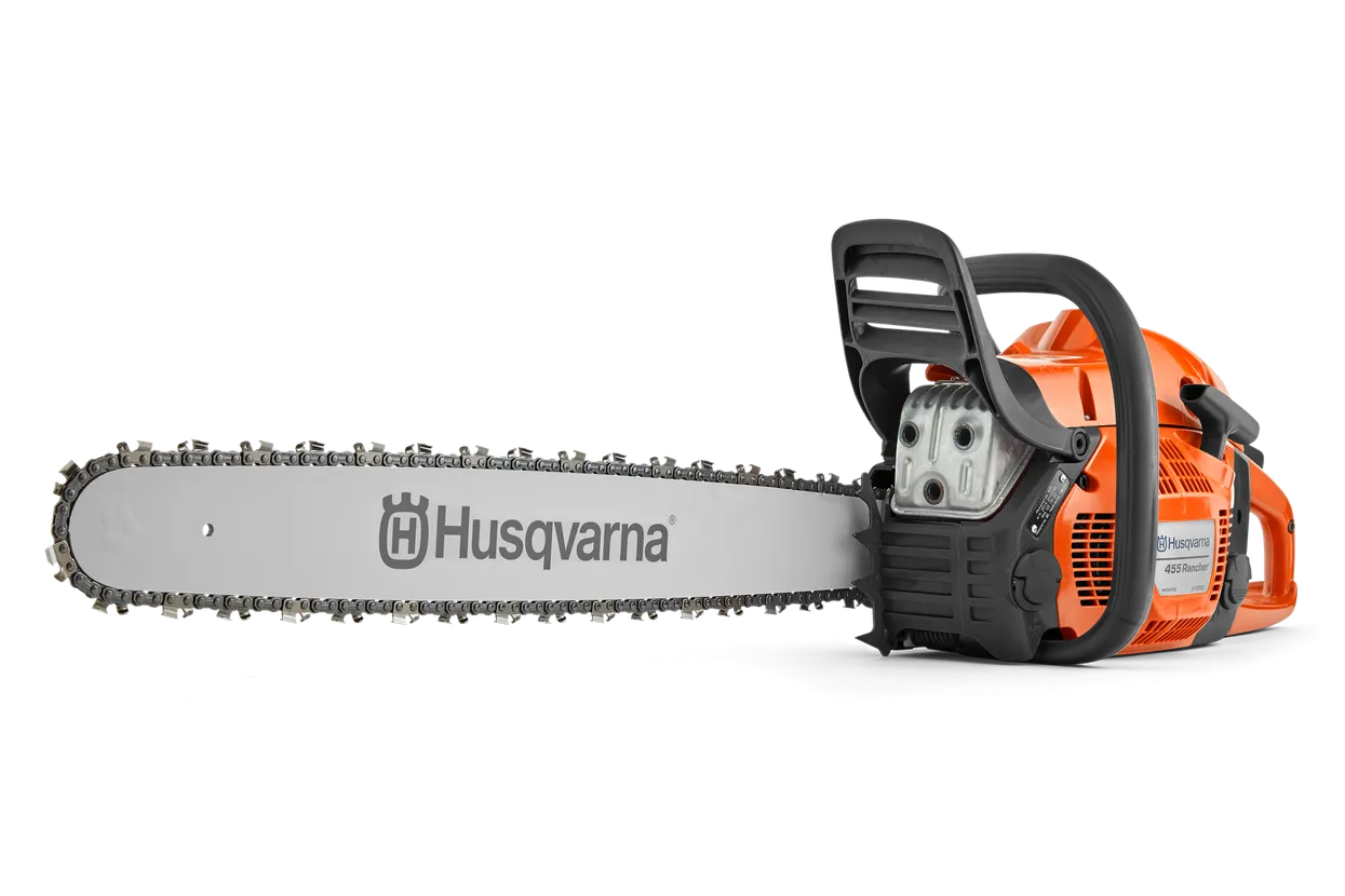 Tronçonneuse thermique HUSQVARNA 455 Rancher 55 cc X-Torq LowVib Air Injection Smart Start 20 m/s
