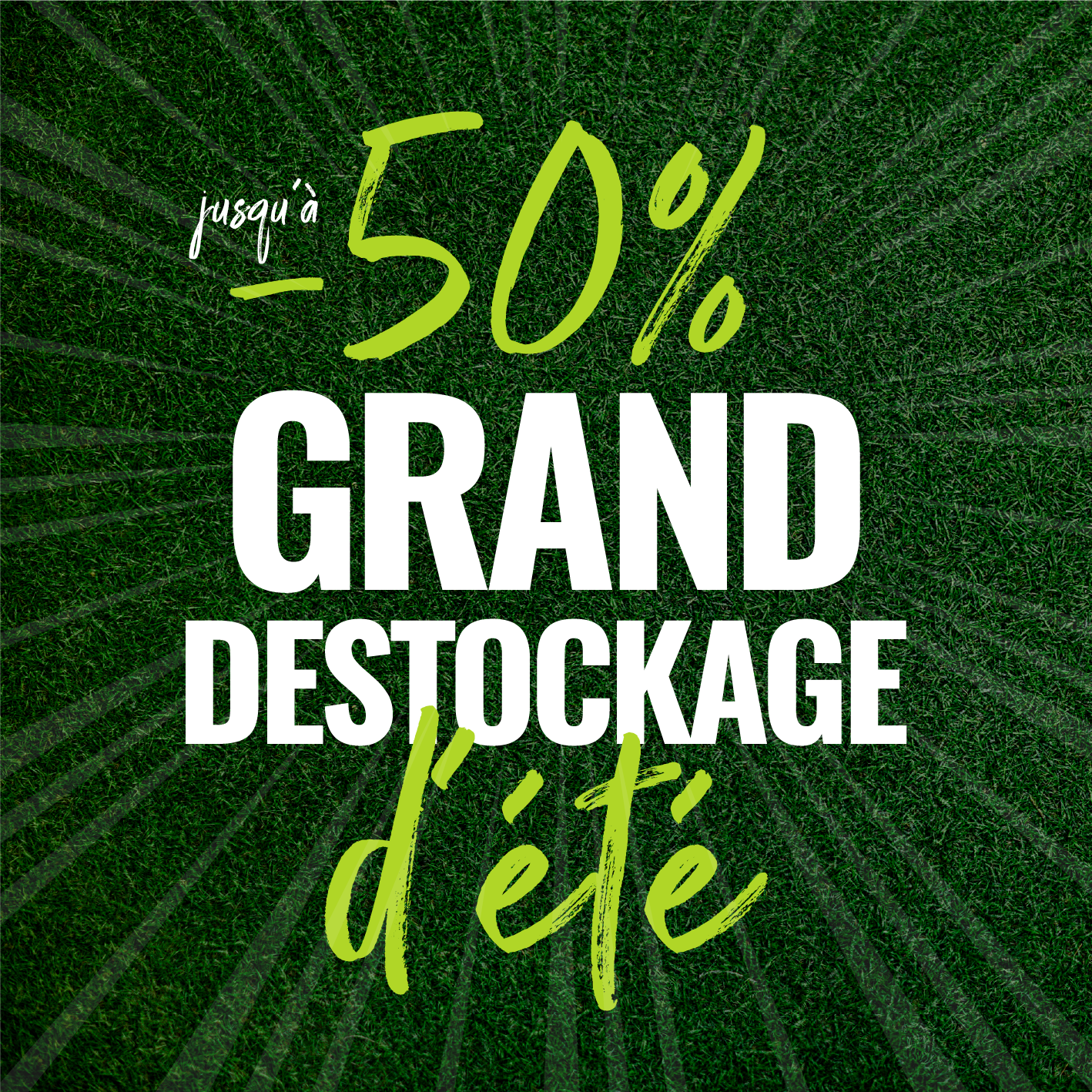 Grand Déstockage d'Été Jabot.fr, jusqu'à -50% sur le matériel espaces verts et forestier Stihl, Husqvarna, Toro, Pellenc, Colombia et KPC