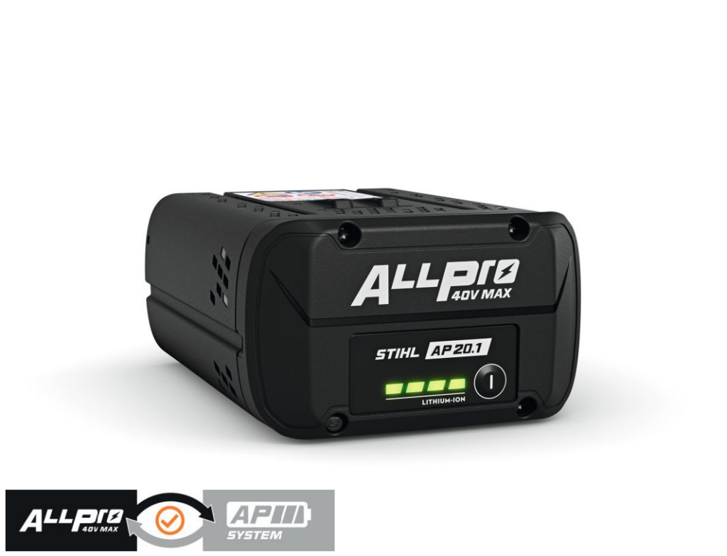 Batterie STIHL AP 20.1 ALLPRO 36V 3,9 Ah 80% charge 25 minutes 1200 cycles Power Boost automatique IPX4 1,3 kg