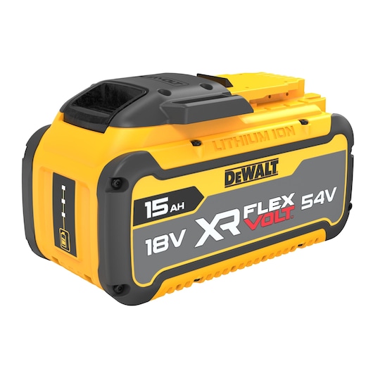 Batterie XR FLEXVOLT DEWALT DCB549 18V/54V 15Ah/5Ah capacité maximale gamme changement voltage automatique compatible chargeurs XR 18V