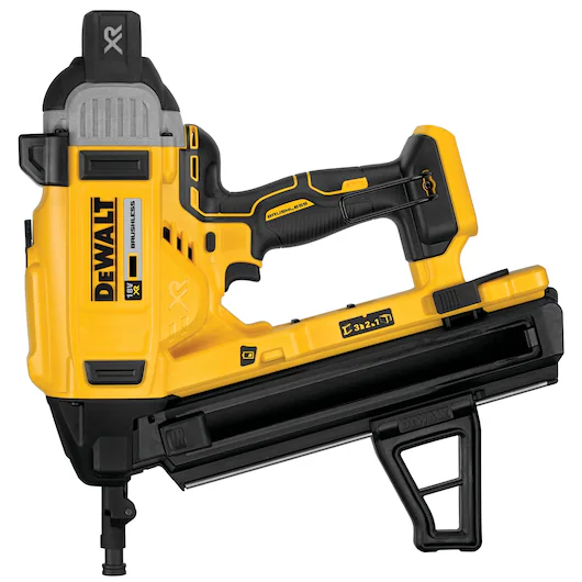Cloueur béton acier brushless DEWALT DCN890N 18V XR pointes 13-57 mm sans gaz 3 nez interchangeables basses températures