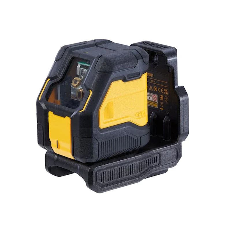 Laser en croix compact DEWALT DCLE34021 18V XR faisceaux verts 55 m précision ±3 mm support aimanté pivotant mémoire réglage