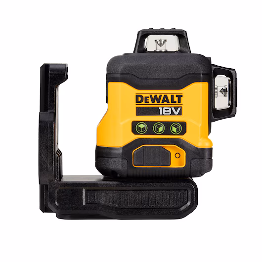 Niveau laser multilignes compact DEWALT DCLE34031 18V XR 3x360° faisceaux verts 40 m précision ±3 mm embase magnétique IP54