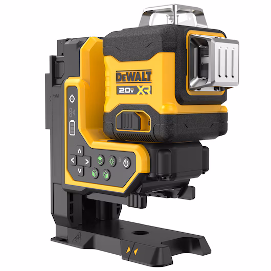 Niveau laser multilignes DEWALT DCLE34035 18V XR 3x360° faisceau vert télécommande 100 m portée 80 m précision ±3 mm auto-nivellement