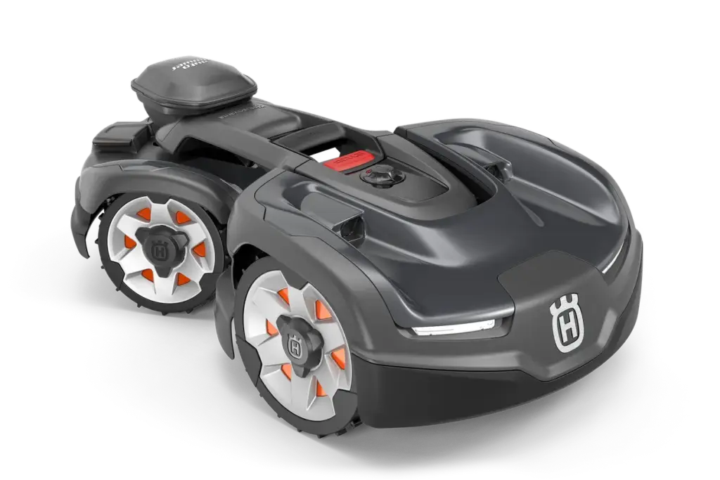 Robot tondeuse HUSQVARNA Automower 435X AWD NERA 4x4 pentes 70% 5000 m² EPOS sans fil 4G intégré détection objets ultrasonique