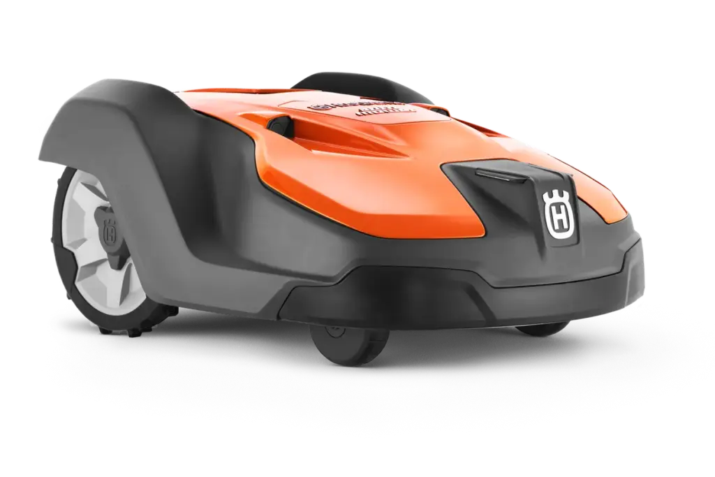 Robot tondeuse professionnel HUSQVARNA Automower 550 5000 m² pentes 45% mode Club 3 robots sonar disque 5 lames Fleet Services
