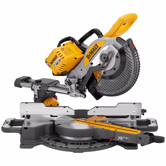 Scie à onglets brushless DEWALT DCS727 54V XR FLEXVOLT 250 mm 305x77 mm biseau 49° XPS Wireless Tool Control AirLock 20,5 kg