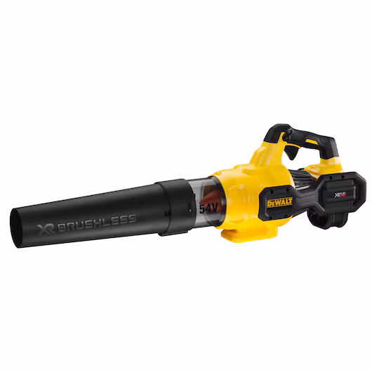 Souffleur brushless DEWALT DCMBA572 54V XR FLEXVOLT 200 km/h vitesse variable ergonomique nu ou pack batterie 9Ah chargeur