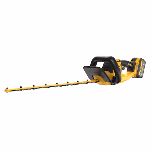 Taille-haie brushless DEWALT DCMHT573 54V XR FLEXVOLT lame 65 cm double action laser écartement 31 mm 4,1 kg version nue ou pack 9Ah