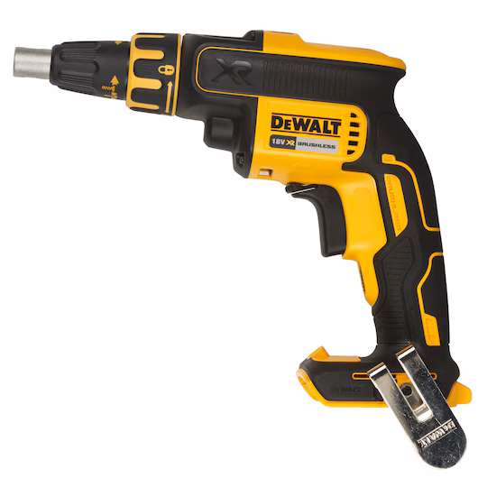 Visseuse plaques de plâtre brushless DEWALT DCF620 18V XR 4400 tr/min 2250 vis charge 1 kg gâchette verrouillable LED