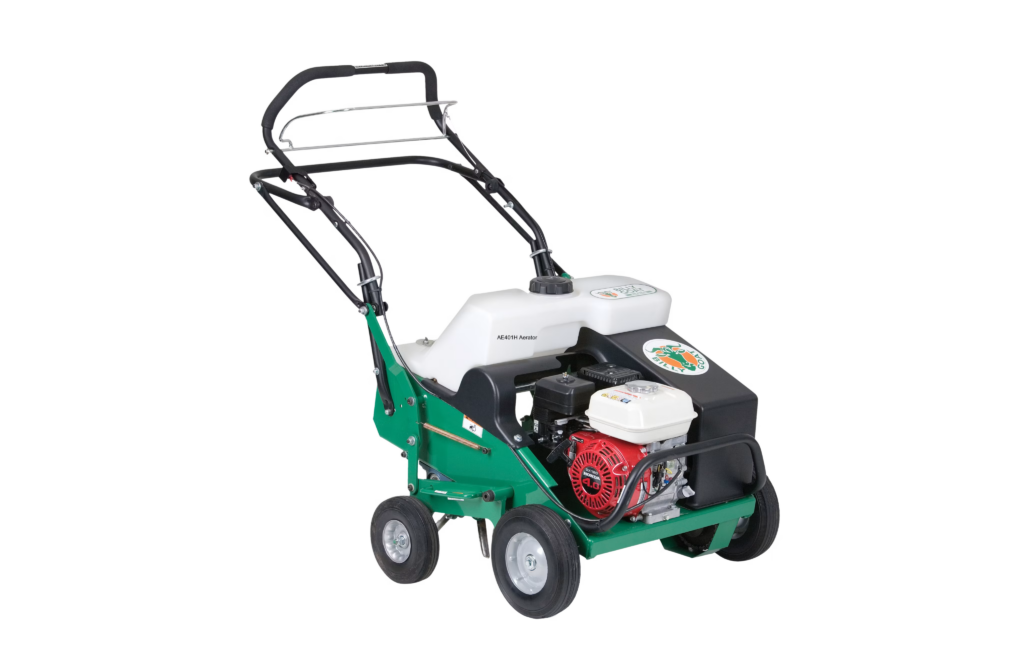Aérateur thermique BILLY GOAT AE401H Honda GX120 118 cc largeur 48 cm 24 dents réservoir 23 L Lift N Lock