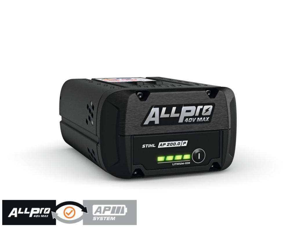 Batterie STIHL AP 200 P ALLPRO 36V 5,80 Ah 222 Wh Tabless Power Boost charge rapide IPX5 1,4 kg