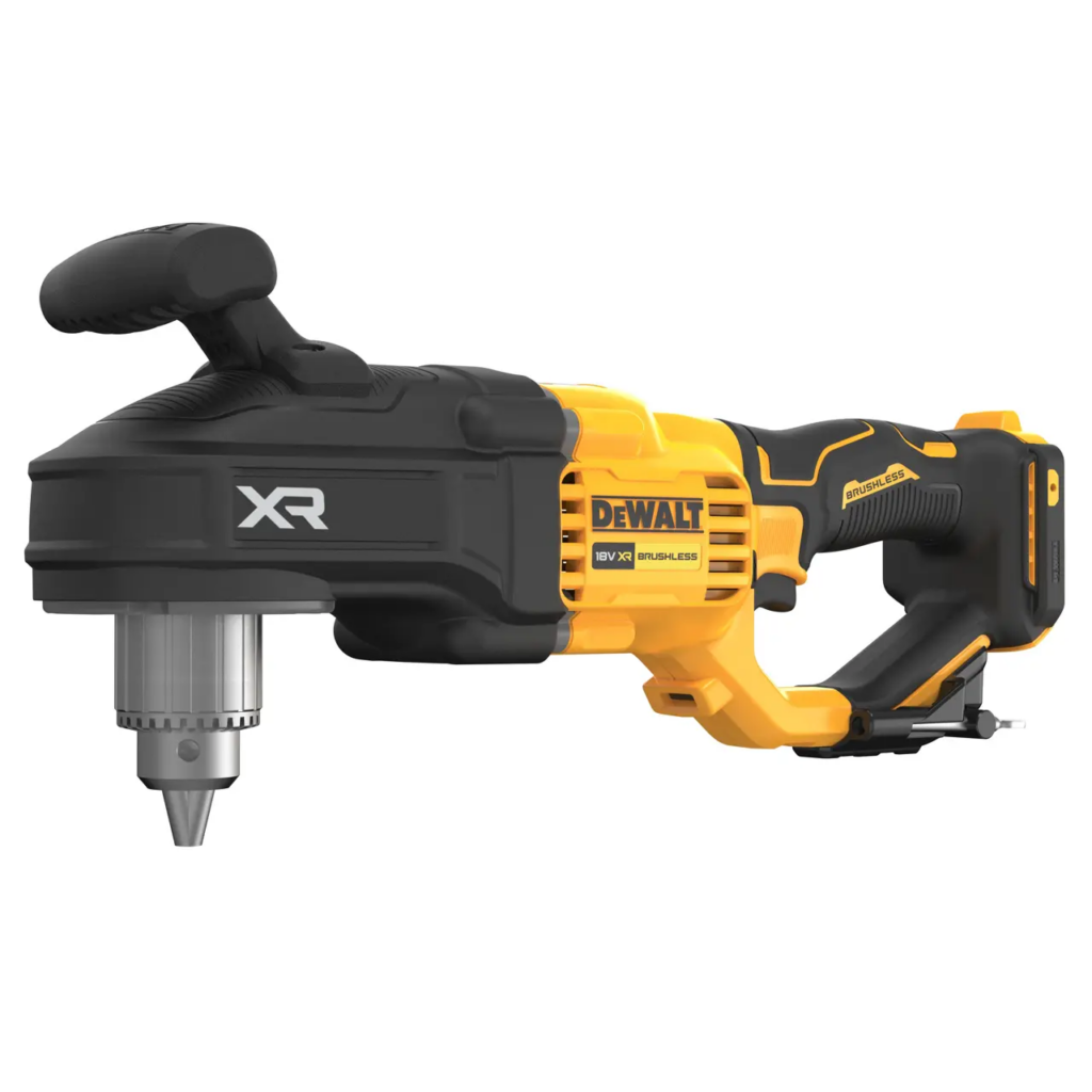 Perceuse-visseuse d'angle DEWALT DCD444N 18V XR ADVANTAGE brushless 220 Nm E-Clutch LED rouge 41,4 cm 4,2 kg charpente