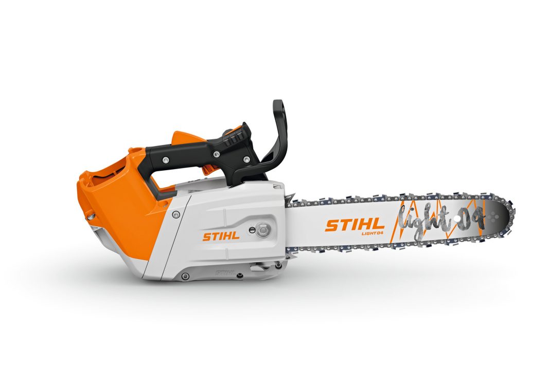Tronçonneuse batterie STIHL MSA 240 TC-O AP ALLPRO System 36V 2 kW guide 35 cm 2,6 kg anneau confort filtre métal commande 5-5
