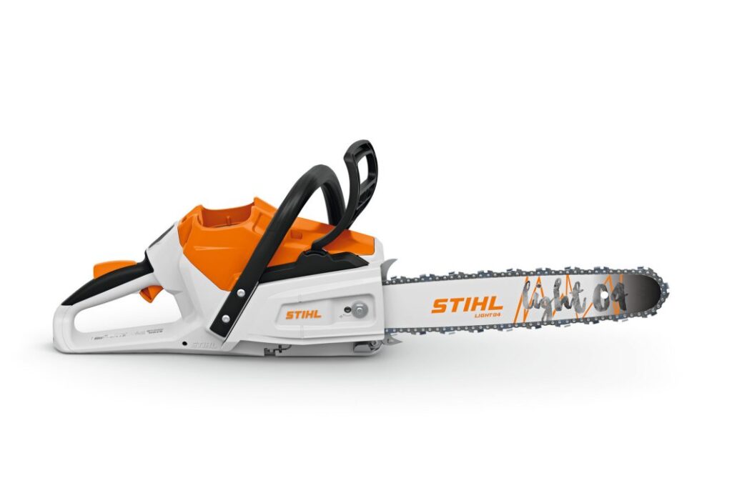 Tronçonneuse batterie STIHL MSA 260 C-O AP ALLPRO System 36V 2 kW guide 35 cm 3,7 kg pignon interchangeable capteur huile filtre double maille